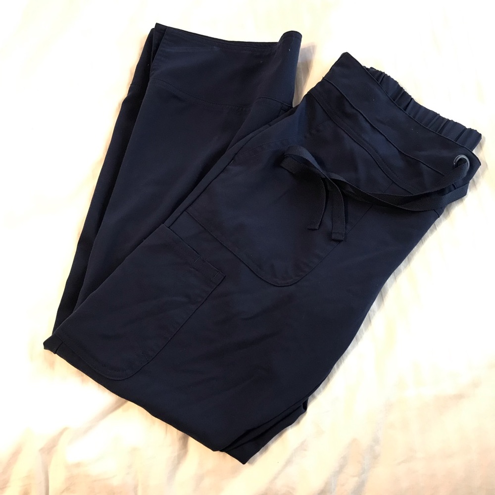 Greys Anatomy PETITE Indigo Navy scrub Pants Small